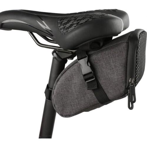Bike Saddlebag Large Capacity Wear Resistance Bicycle Accessories Mountain Beach Road Bikes Saddlebag with Light for Outdoor