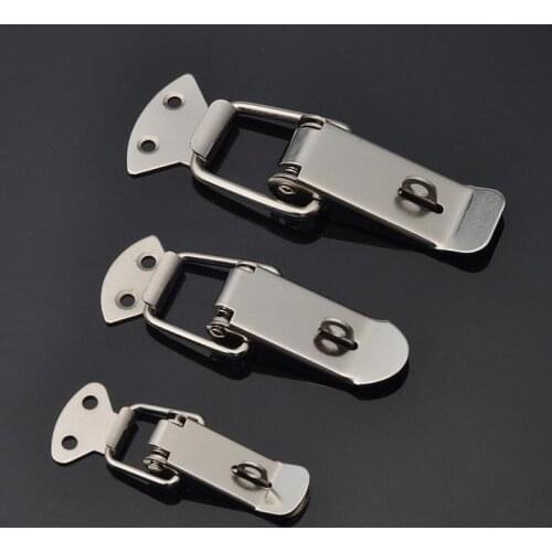 Mid size Stainless steel luggage toolkit spring lock buckle Hasps thickness:1.2mm