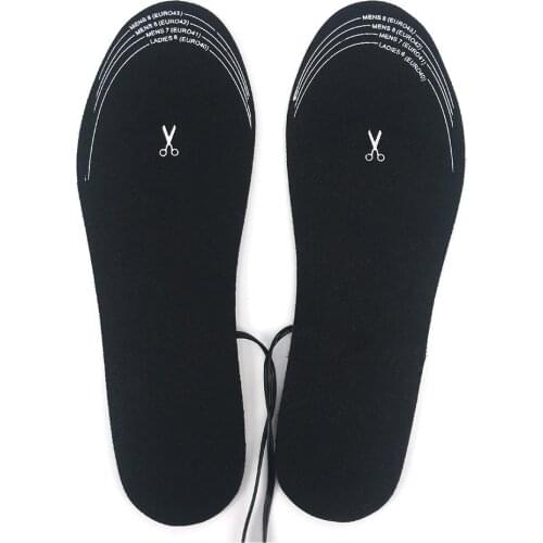 Heated Insoles Battery Powered Heating Shoes Insoles Unisex Electric Foot Warmer For Winter Fishing Hiking Skiing Camping