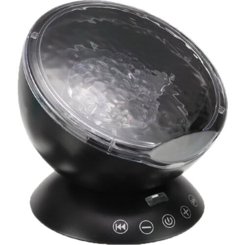 Led Night Light Ocean Wave Projector With USB Remote Control TF Cards Music Player Speaker Projection Dropship