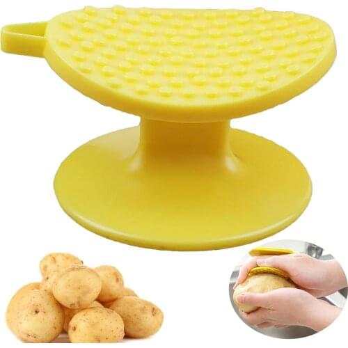 1Pcs New Multi-Functional Protect Hand Dirt Clean Brushes Easy Cleaning Tools Potato Scrubber Kitchen Gadgets Fruit Accessories