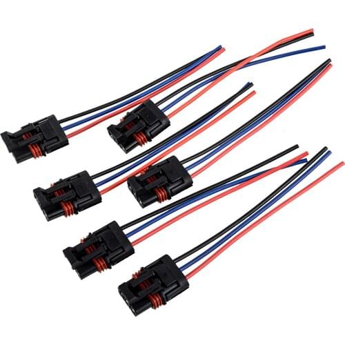 6pcs/Set Front Pulse Power Plug Connector Pigtail Motorcycle Fit for Polaris Ranger Crew XP1000 EPS RS1 2018