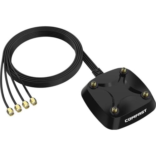 CF-DS04 Strong signal desktop PCI-E Network Card Antenna Base SMA Connector Base with 1.2M Extension Cable for PCI -E Adapter
