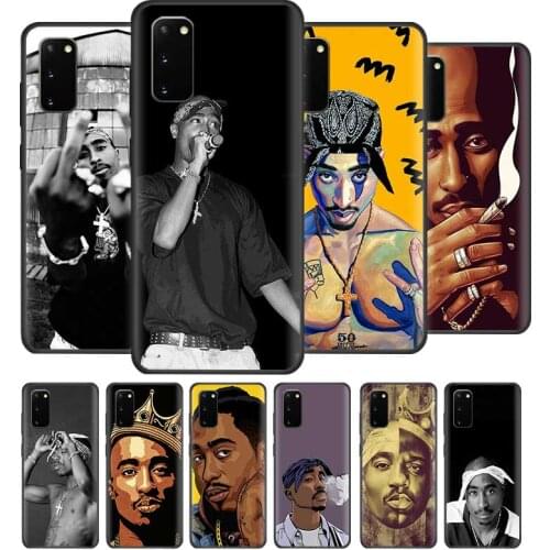 Case for Samsung Galaxy S20 FE S10 Plus S9 S8 S21 Ultra S10e Note 20 10 Lite 9 Soft Phone Cover Fundas Rapper 2pac Singer Tupac