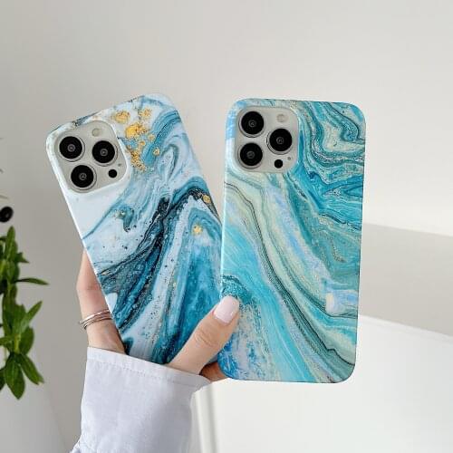 LACK Art oil painting Texture Marble Phone Case For iphone 12 Cases For iphone X XR XS 11Pro Max 7 8Plus 12 mini INS Back Cover
