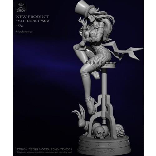 H100mm 1/24 Resin model kits beauty DIY toy figure self-assembled TD-2585