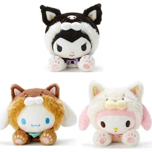 KAWAII Sanrio cartoon Anime Film Series yellow hat Cinnamorol Messenger Bag soft plush toy Ornaments BABY Boy girl Gift