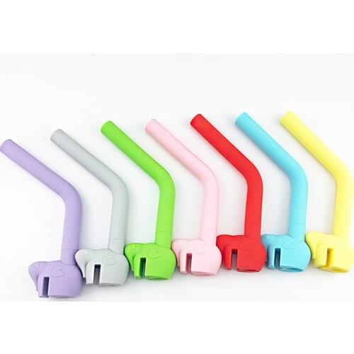Kitchen Accessory Reusable Silicone Drinking Straws Foldable Flexible Straw Bubble Tea Party Supplies Bar Tools drinking straw
