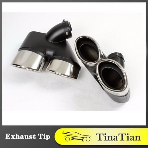 L + R quadruple dual exhaust stainless steel exhaust muffler for Mercedes W211 E240 E280 E260 exhaust pipe head replacement