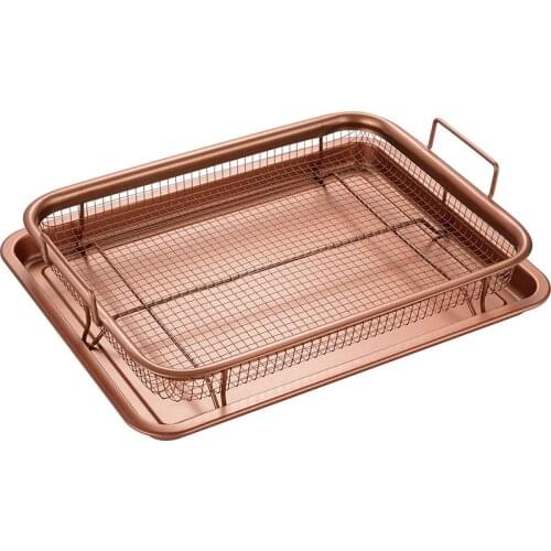 Crisper Tray Hot Selling Copper Non Stick Coating Carbon Steel Other Cookware,cookware Sets Heat Resistant Coating Not Support