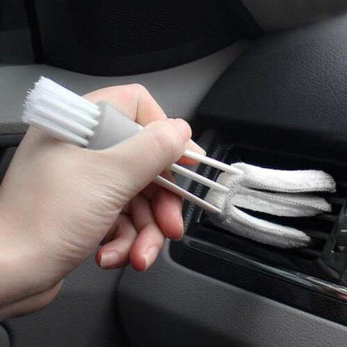Small Double Ended Car Air Conditioner Vent Slit Cleaning Brush Clean Brush Dust Household Dust Brush Keyboard Duster Brush