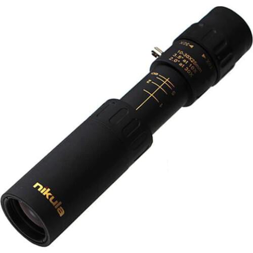 Original binoculars Nikula 10-30x25 Zoom Monocular high quality Telescope Pocket Binoculo Hunting Optical Prism Scope no tripod