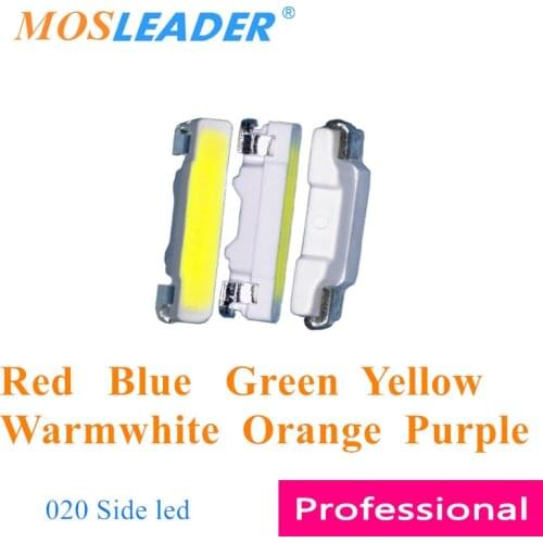 Mosleader 4000pcs SMD LED 020 Side led 3806 Red Blue Green Yellow Warmwhite Orange Purple 3.8*0.6 Side Light emitting diodes