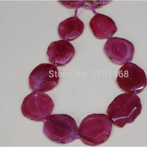 Charms Jewelry Large Stone Druzy Faceted Stone Bead Rose women statement Bead Pendant Necklace for 2015