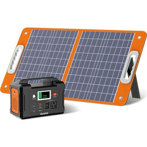 Portable Solar Generator Foldable Solar Panel 60W 100W 18V Power For Laptop Phone Tablet Lamp For Camping Fishing Boat Marine