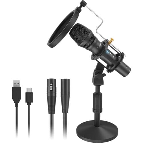 MAONO Professional XLR or USB Dynamic Microphone Live Streaming Kit Jobs from Home Desktop Recording MIC