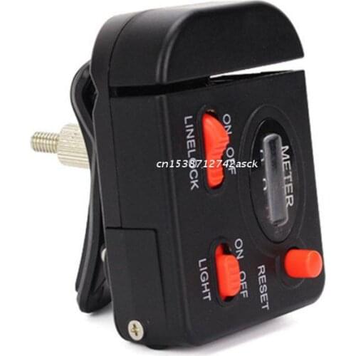 0-99.9m Fishing Line Counter Clip on Rod Fish Finder Digital Length Meter Gauge Dropship