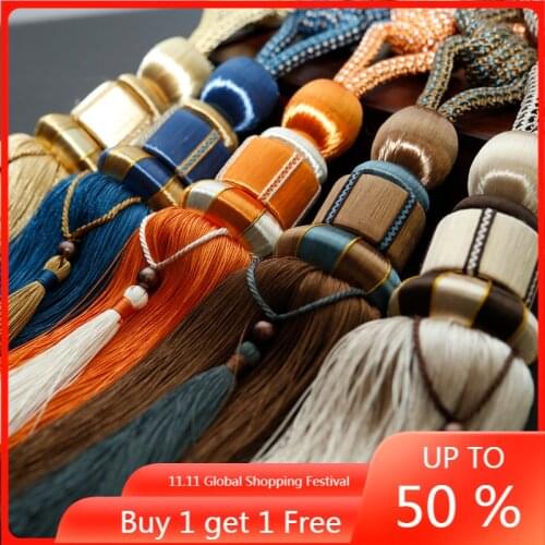 Curtain Rope Strap Hook Light Luxury Nordic Accessories Wall Hook Rope Drawstring Ball European Simple Modern