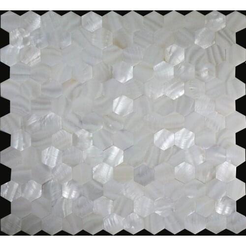 Supper white Pearl of mother mosaic shell kitchen wall tile
