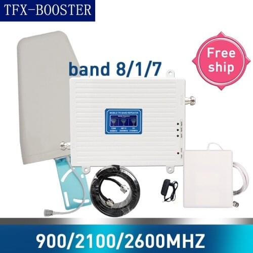 TFX-BOOSTER GSM 2G WCDMA 3G LTE 4G 900/2100/2600MHZ Cell Phone Signal Booster 2G 3G 4G LTE 2600 Repeater Cell Phone Booster