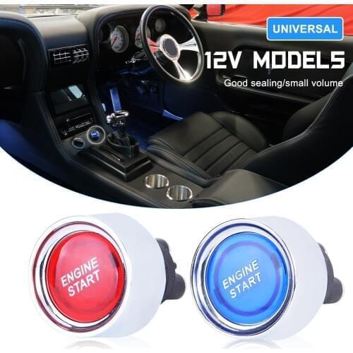 SALE Universal 12V Car Engine Start Switch Push Button Switches Protective Decorative Ignition Starter Car Interior Accessories