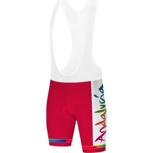 Pro Team Andalucia culote ciclismo 2021 20D gel pad Quick Dry Breathable Tight Bicycle Wear short ciclismo masculino