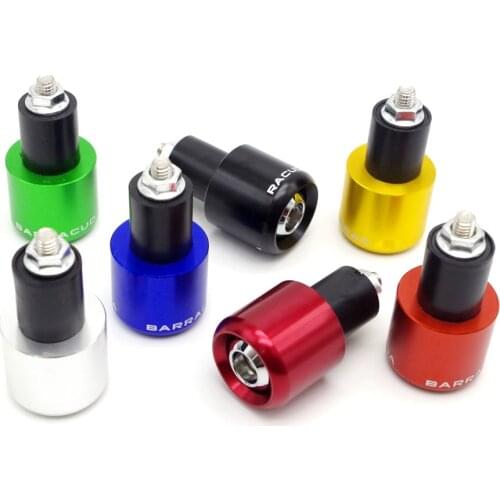 22mm Motorcycle Handlebar Grips Ends Counterweight Fists Plugs FOR yamaha virago 250 honda cb750 suzuki gladius vespa gts 300