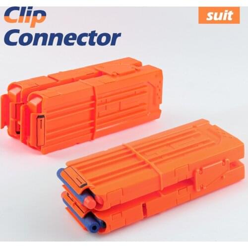 12 Suit Orange Reload Clip For Nerf Magazine Round Darts Replacement Toy Gun Soft Bullet Clip For Nerf Blaster arma de brinquedo
