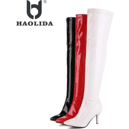High Cylinder 2018 Fashion Autumn And Winter High-heeled Womens Boots High Quality Soft And Comfortable Non-slip Womens Boots