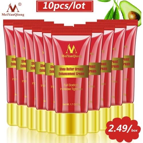 10pcs/lot Herbal Breast Enlargement Cream Effective Full Elasticity Breast Enhancer Increase Tightness Big Bust Breast Cream 50g