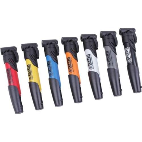 100pcs Mini Portable High-strength Plastic Bicycle Air Pump Bike Tire Inflator Super Light Accessories 7 color#YYA0001