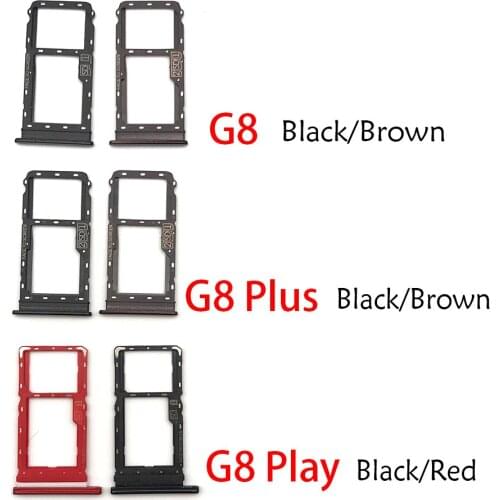 10Pac/Lot For Motorola Moto G8 / G8 Plus / G8 Play One Zoom Sim Card Tray SD Card Reader Socket Slot Holder Replacement Part