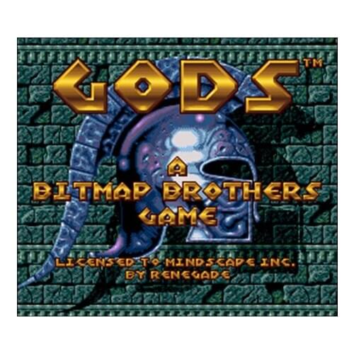 Gods 16 bit Big Gray Game Card For NTSC Game Player Drop Shipping