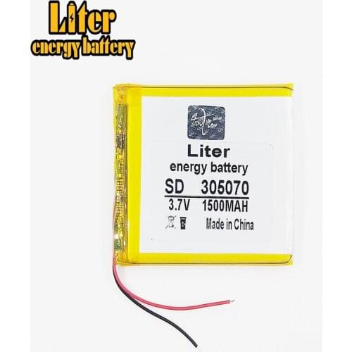 3.7V,1500mAH,305070 PLIB; polymer lithium ion / Li-ion battery for GPS,mp4,mp5,dvd,bluetooth,model toy mobile bluetooth