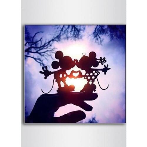 5D DIY Diamond Painting Lovely Kiss Mouse Full Drill Diamond Embroidery Cross Stitch Mosaic Kit Home Decor Christmas Gift