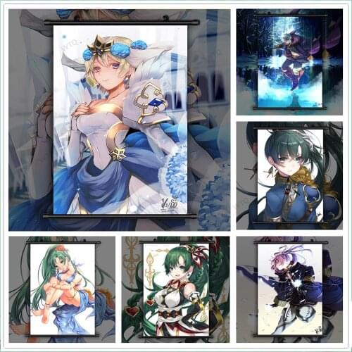 WTQ Anime Posters Fire Emblem Heroes If Fjorm Lyn Robin Canvas Painting Wall Decor Wall Art Picture Room Decor Home Decor