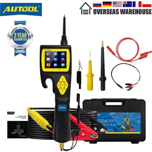 AUTOOL BT280 Car Electric System Tester With 2.4-Inch LCD Display Multi-Language Diagnosis Tool