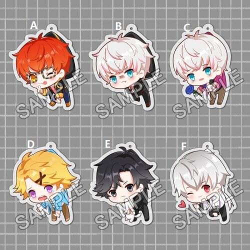 Mystic Messenger Jumin Saeran Yoosung 707 Zen Ray Keyring Keychain Strap Figure