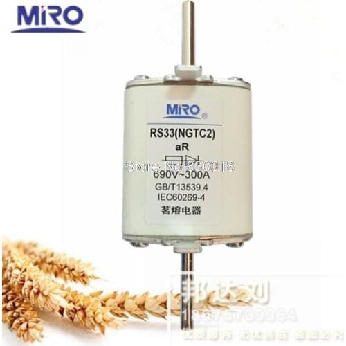 MRO Mingrong RS33 300A NGTC2 690 V/660 V Fast Fuse RS33 AR 300A-5PCS/LOT