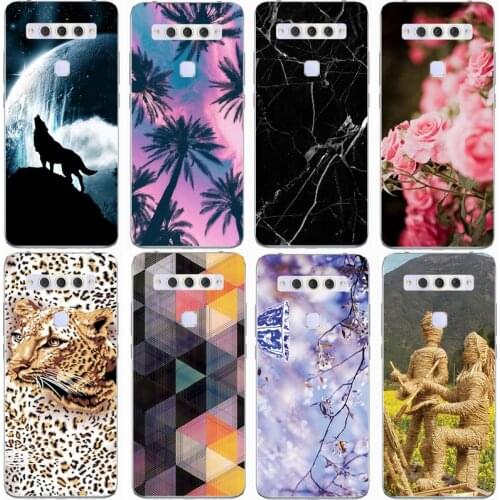 For TCL Plex Case Rose Wolf Cute Patterned Cover Soft Silicon Phone Case for TCL 10 SE Top Quality