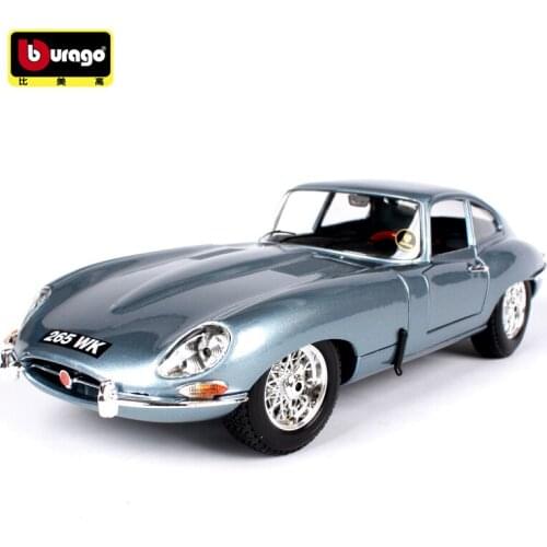 Diecast 1/18 Scale Bburago E-type Coupe Car Model Die-cast Alloy Cars Toy Adult Collection Gifts Souvenir Collect Display