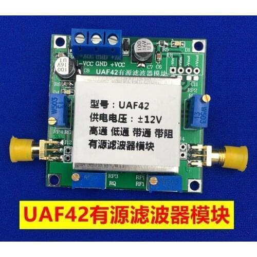 UAF42 Active Filter Module Adjustable Highpass / Lowpass/ Bandpass Filtering Board module Gain