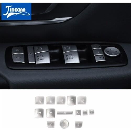 MOPAI Car Window Lift Button Sequins Sticker Decoration Cover for Dodge Ram 2010-2020 Interior Accessories