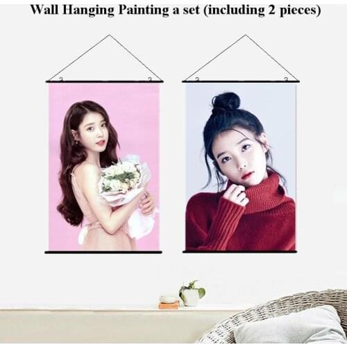 Kpop IU Hanging Wall Painting 40cmx60cm Lee Ji Eun wall picture Poster home decor gift