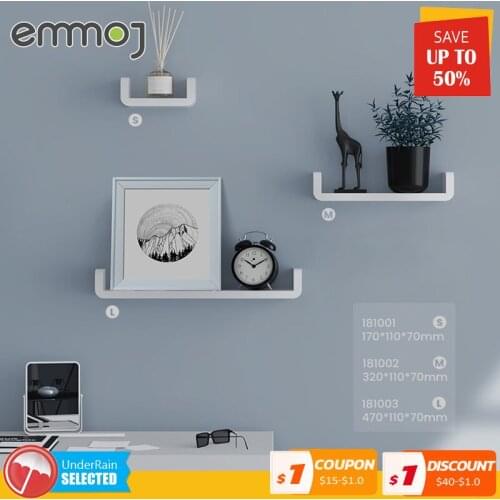 Kitchen Bathroom Cosmetic Storage Organizer Shelf Waterproof Wall Shelves Plastic Accessories Punch-free Without Drilling