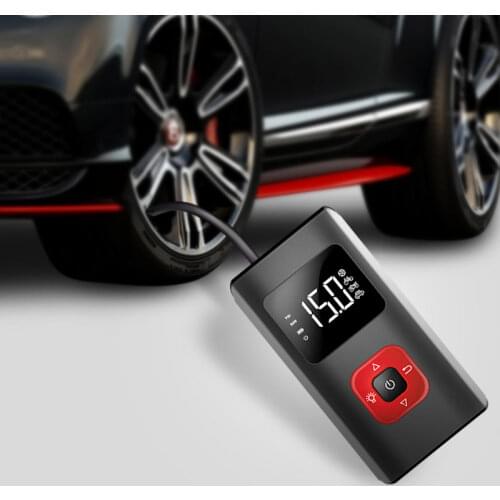 5000mAh Portable Air Compressor Electric Pump 150 PSI Mini Tyre Inflator with Light for car motorcycle Bicycle Swim ring Balls