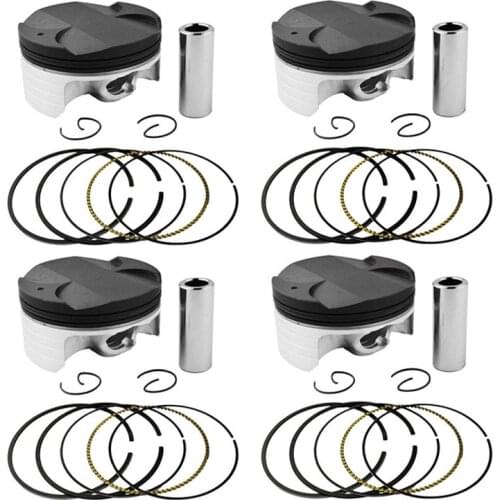 Motorcycle Bore Size STD +25 +50 75mm 75.25mm 75.5mm Piston & Piston Ring Kit For HONDA CBR1000 CBR1000RR Fireblade 2004-2007