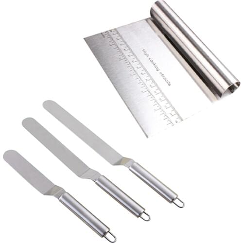 6/8/10 Inches Stainless Steel Cream Spatula For Cake DIY Cake Decorating Tools Kitchen Baking Pastry Tools Cake Blade Butter