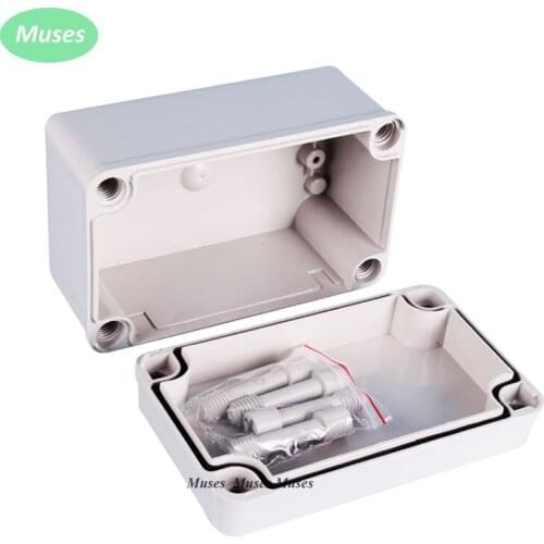 ABS Material IP66 Waterproof And Dustproof din rail plastic enclosure 80*130*70mm connector