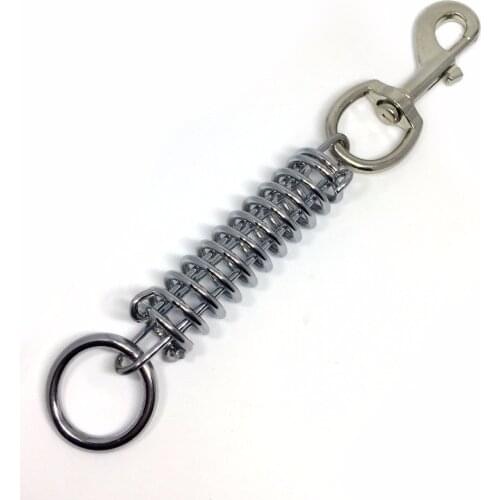 Trigger Spring Snap Clip dog buckle Pet Harness Explosion-proof Spring Accessories straps for walking Dog Spring shock absorber